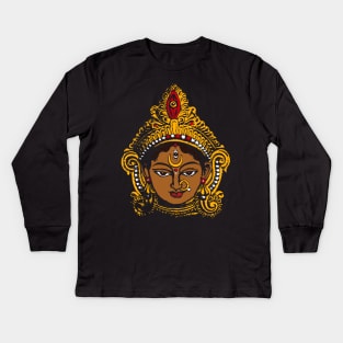 Goddess Durga Kids Long Sleeve T-Shirt